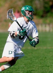 Harrison Lane ’15 played against Navy Prep last May. Deerfield Flickr.